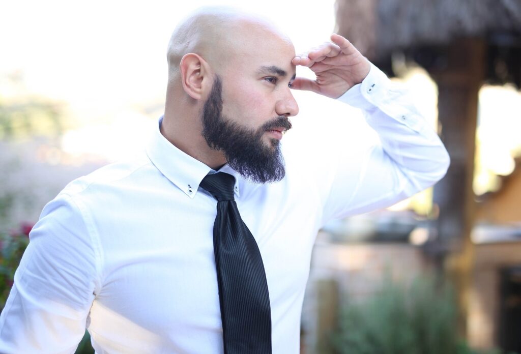 Determination Vision Man Bald Beard Observing determination Explained Why Do Men Go Bald with Beard Styles Handsome