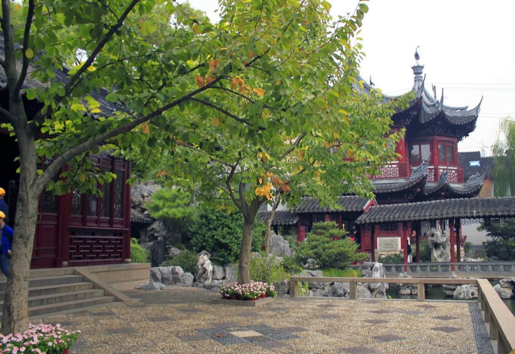 China Garden Chinese Gardening Buildings Asia Traditional Tree Green Cultural Environment