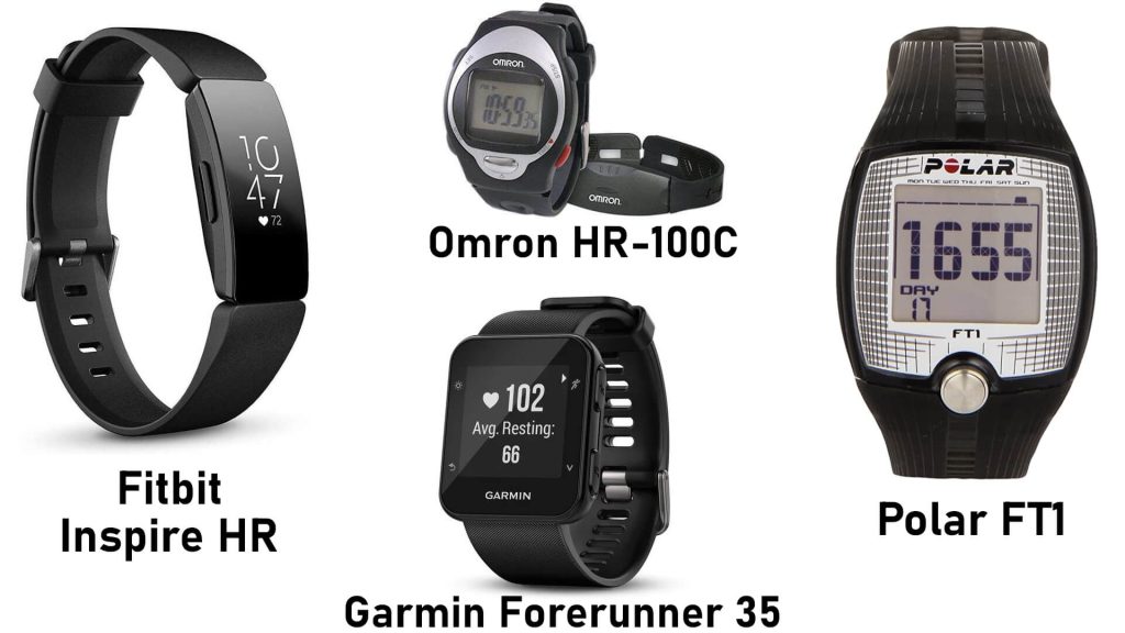 Best Heart Rate Monitor for Seniors without Smartphone. Standalone Heart Rate Monitors and Wearable Heart Rate Monitors for Seniors. Omron HR-100C, Polar FT1, Fitbit Inspire HR, Garmin Forerunner 35