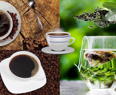 Caffeine in Coffee vs Tea vs Green Tea. Caffeine Contents & Health Benefits Explained. Different Types of Coffee and their Caffeine Levels and Caffeine Content in Different Tea Types